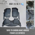 Tapis carbon 7D avant arriere ( yghati les entrées )